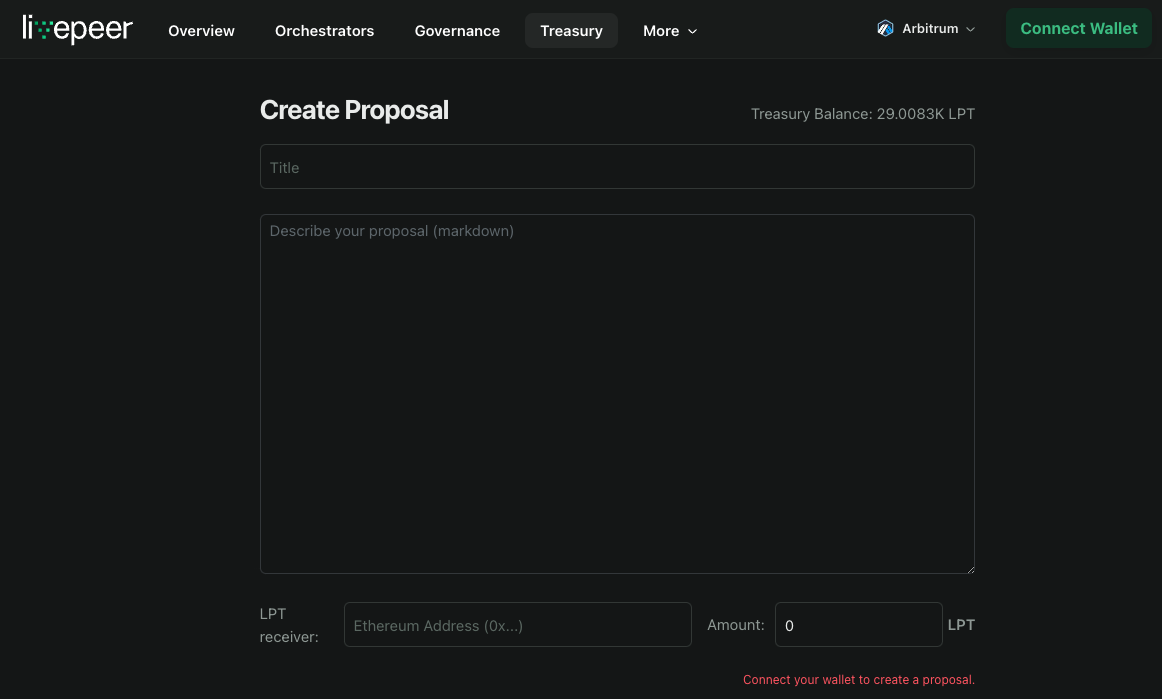 Livepeer Treasury Proposal Form